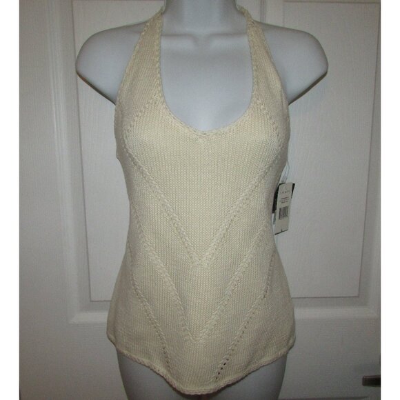 RALPH LAUREN Green Label Knit Halter Top - Sz L - NEW - Picture 2 of 15